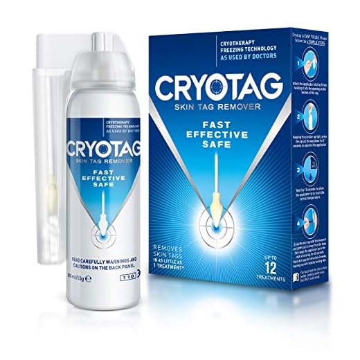 Cryotag Skin Tag Remover-Eliminación Rápida, Segura y Eficaz de Verrugas (Acrocordónes), con 1 Tratamiento, Clínicamente Demostrado,12 Tratamientos
