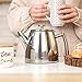 VeoHome Stainless Steel Tea Pot with Infuser - Keeps Heat Thanks to its Double Wall, Silver (1 Liter (34 oz))…