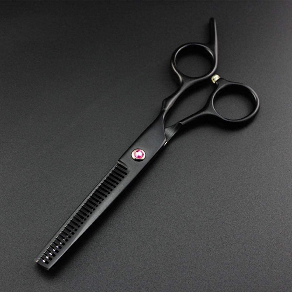 Tijeras de peluquería, Tijeras de peluquería Juego de Tijeras Profesionales para Cabello de Corte Negro de 6 Pulgadas Corte de Peluquero Tijeras de Corte de Pelo Tijeras