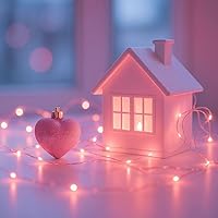 Vista 5 de Paquete de 2 Total 200 Luces LED de Hadas Luces de Cadena Operadas con Batería con Control Remoto y 8 Modos, 33 Pies Cable de Cobre Impermeable