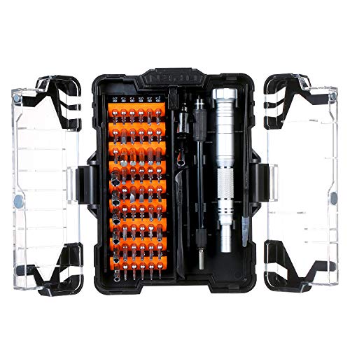 JM-8163 62 em 1 conjunto de chave de fenda de precisão Kit de driver magnético com eixo flexível de