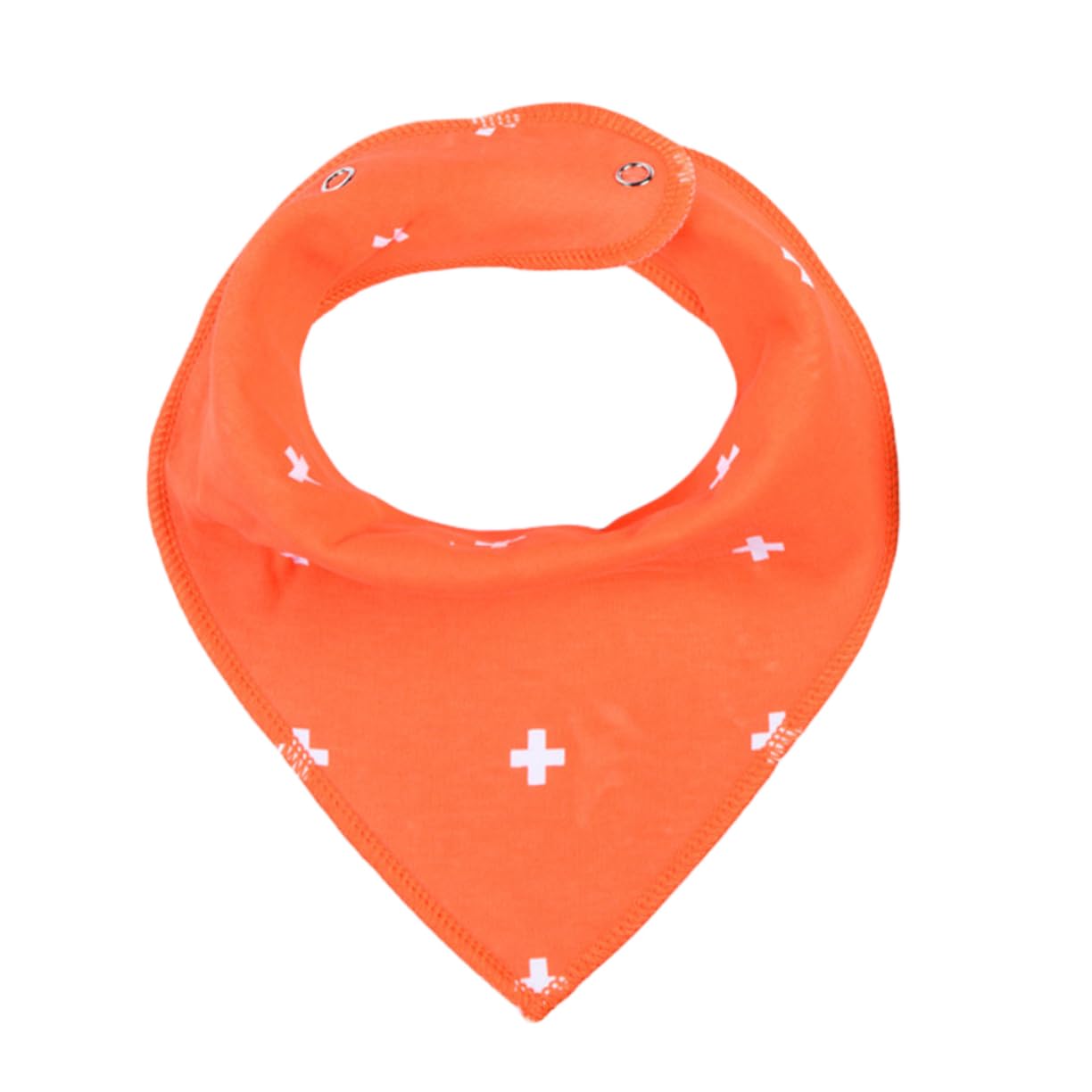 UPKOCH 12pièces Bavoirs Bandana Unisex Garçon Fille Garçon Fille Coton Absorbant Tablier De Dribble Triangle Avec Boutons-pression Pour Nourrissons Et Teething