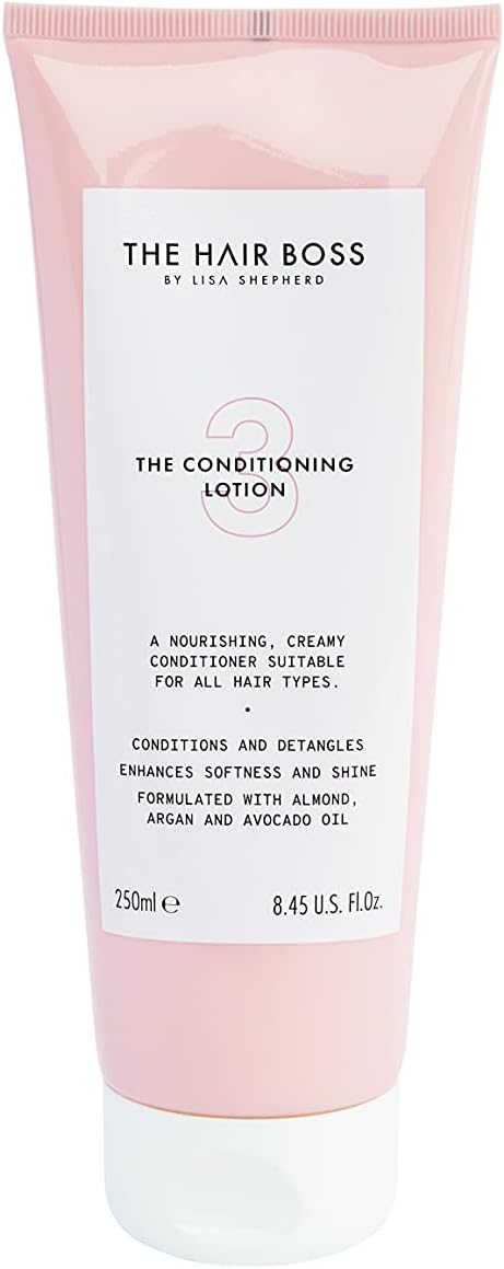 The Hair Boss by Lisa Shepherd Conditioning Lotion with Vitamin E, Almond, Avocado and Argan Oil, 250ml