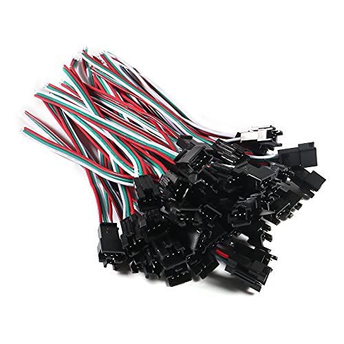 Jst Sm 15Cm 3 Pin Connector 50 Pairs, Melife 3 Pin Female Male Connector Adapter Electrical Cable For Ws2812B Ws2811 Ws2812 Sk6812 Led Strip #TOP5