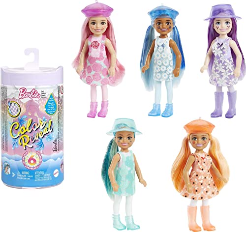 Muñeca Barbie Chelsea Color Reveal con 6 sorpresas miniatura 1