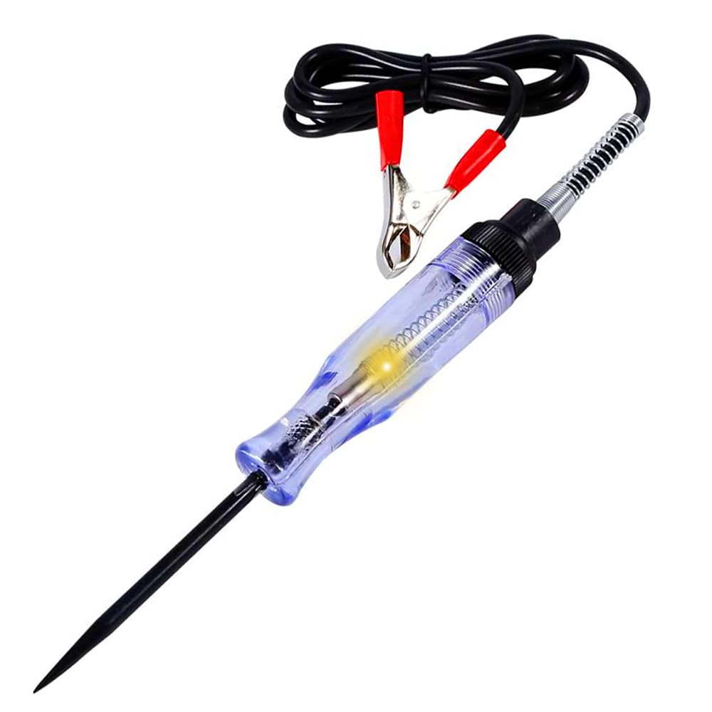 Car Truck Voltage Circuit Tester Electrical Wire Circuit Tester Automotive Test Light Indicator for Low Voltage Systems, Fuse, Switch, Wires 6V/12V/24V