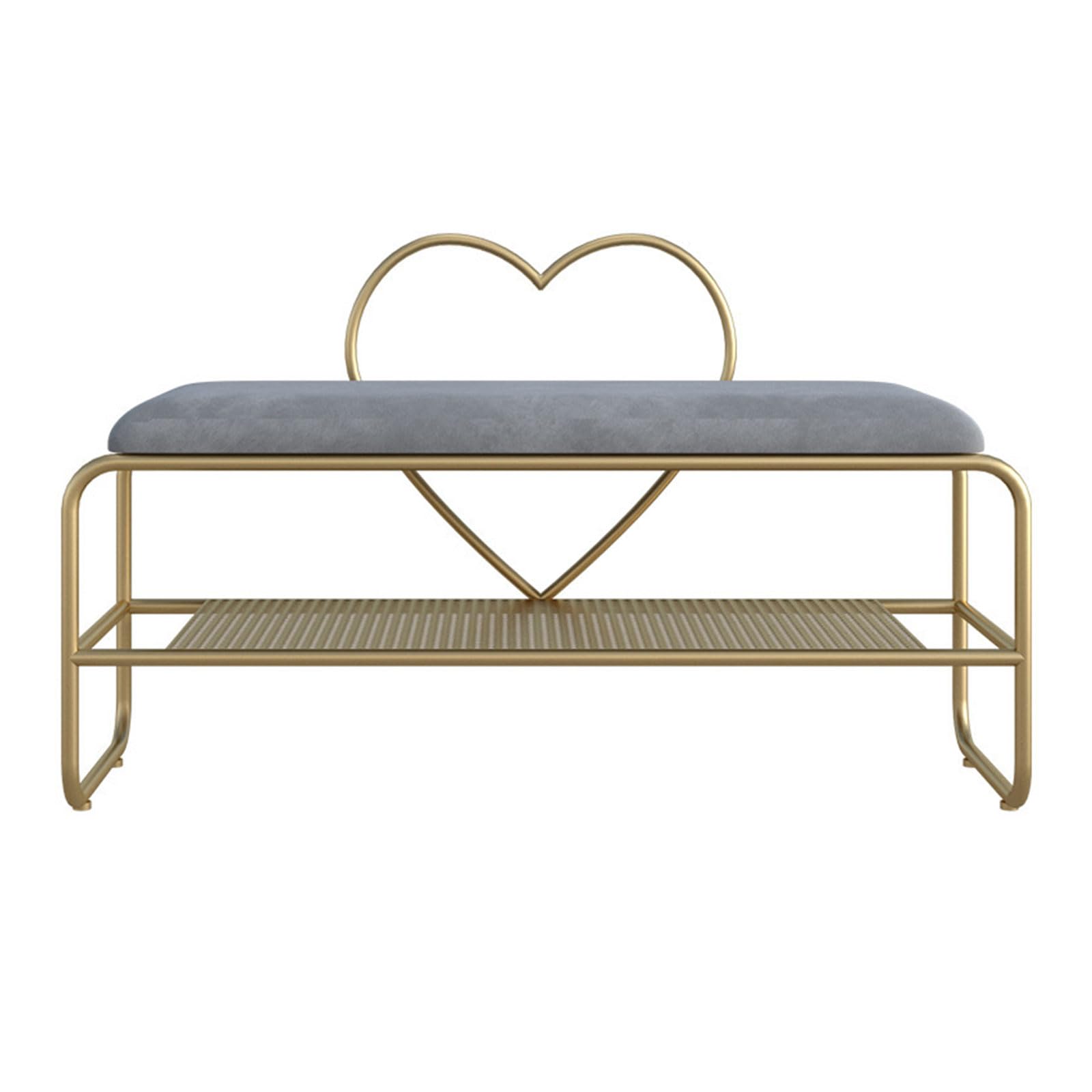 Tabouret de porte gris moelleux pour s'installer confortablement dans l'entrée