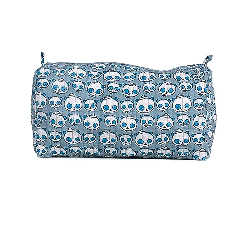 Image of Toiletry Travel Bags Shaving Kit, Makeup Pouch Bag |Organizer for Cosmetics, Makeup Brushes, Jewelry, Shaving Tools and Travelling Accessory- (23.5 X 11.5 X 17.5 Cm, Blue)