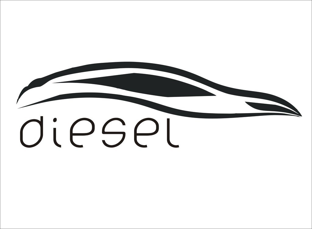 isee360 Vinyl Logo Type Diesel Sticker Windows, Sides, Hood, Bumper Car Stick-image-12