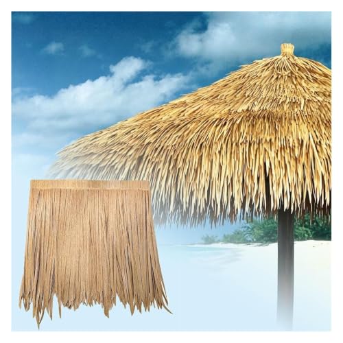Tejado de paja artificial amarillo rollo 1.64ftx13.1ft decoración 2