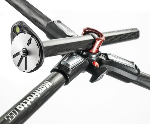 Manfrotto 055 Carbon Fiber 4-Section Tripod With Horizontal Column (Mt055Cxpro4),Black #TOP2