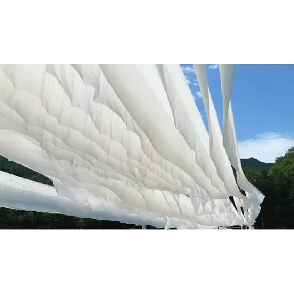 Rideaux De Pergola pour La Décoration D'auvents, 10 Pièces | Droit Bande De Tissu avec Câble Métallique, d'extérieur Voile De Décoration pour Mariage Scène Plage(45x300cm)
