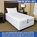 Twin Extra Long (XL) Mattress Protector Zippered Bed Bug Waterproof Encasement Hypoallergenic Premium Quality Cover Protects Against Dust Allergies White