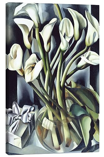 Posterlounge Arums Tableau sur toile de Tamara de Lempicka 70 x 100 cm Vert Tableaux Décoration...