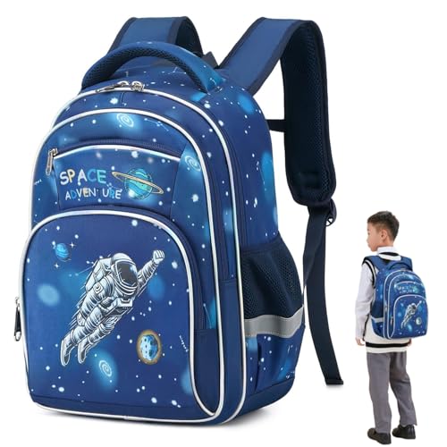 Mylindde Kids Backpack Backpack for Boys Girls School Bookbags Lightweight Waterproof Multifunctional Large Capacity for Bookbags (Astronaut#1 1Pcs)