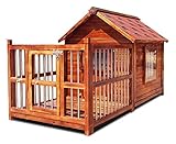 Perreras para exterior Perreras al aire libre Casa de Madera perro grande impermeable lavable perro de interior Casa del gato cachorro Guinea Pig Casa fácil de limpiar regalo Villa Jardín Muebles HLZY