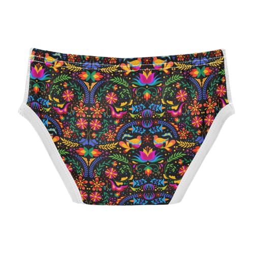 Boys' Exclusive Briefs Toddler Underwear 95% Combed Cotton Boxerbriefs 2T Colorful Mandala Pattern 312