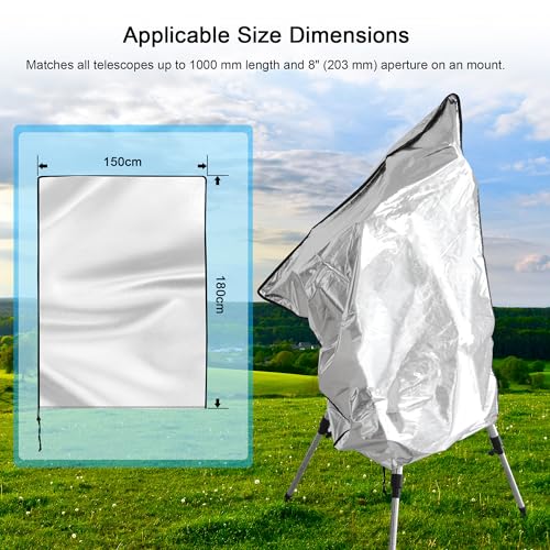 image for Astromania Protective Telescope Cover with Fixing Strap, Diameter 37.6