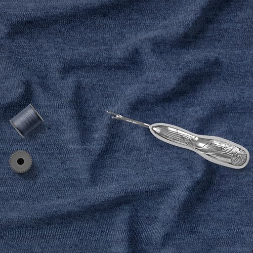 Image of BIGREAMS Unstitched Yarn Dyed Pure Cotton Denim Shirt Fabric - 58 inch Wide