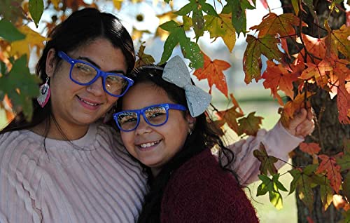 OWL Set of 2 Kids & Adult Size Glasses Clear Lens Matching Mommy & Me, Daddy & Me Non Prescription UV4004