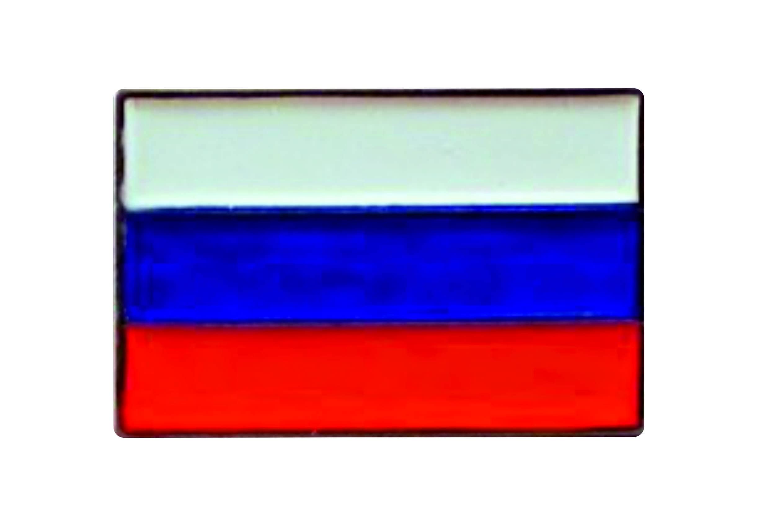 Metal Enamel Pin Badge Russian Flag (Russia)