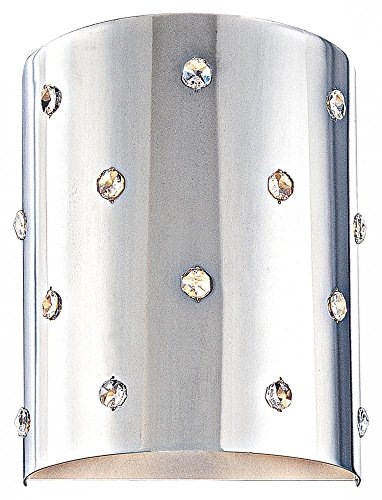 George Kovacs P037-077, Bling Bling, 1 Light Wall Sconce, Chrome