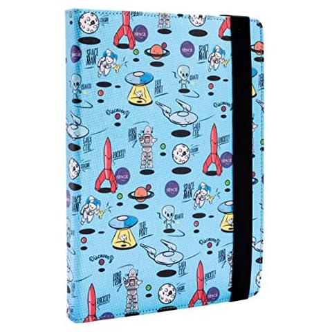 Funda Universal Estampada Space Blue Metal para Tablets Cover