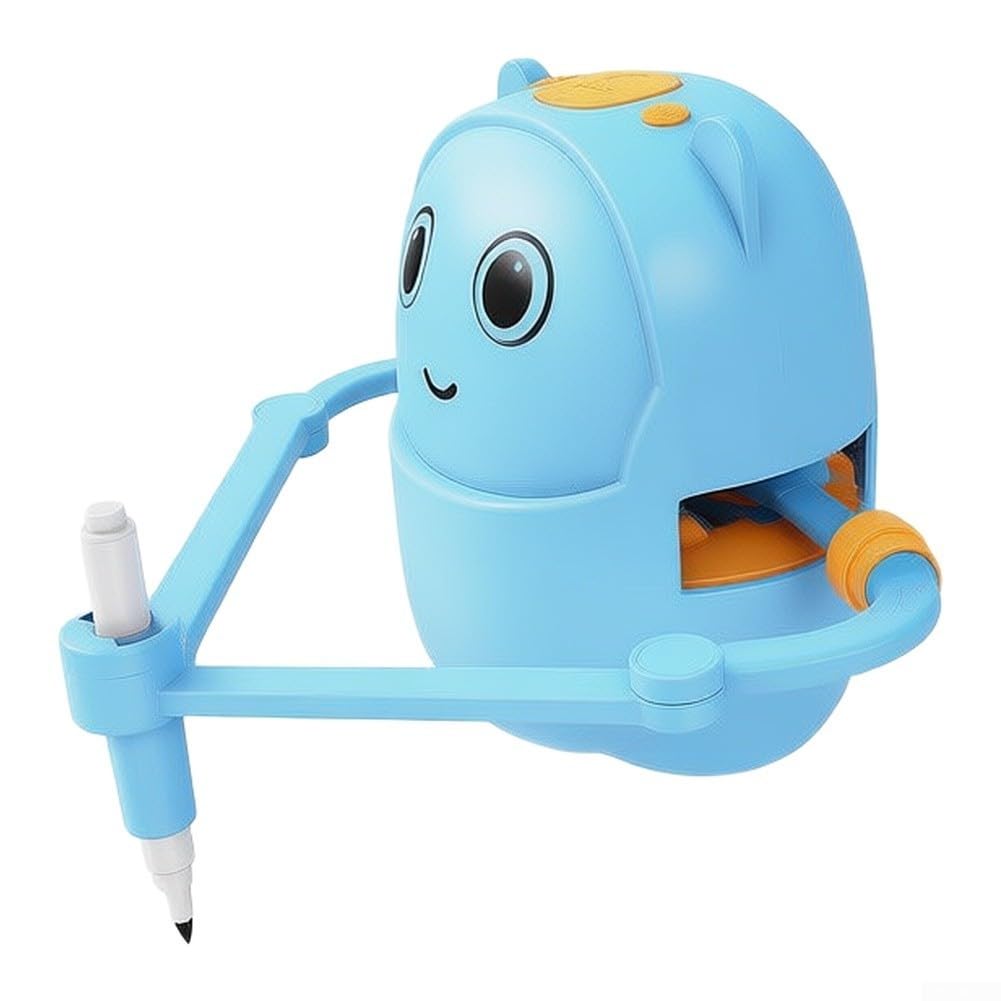 Robot educativo con 100 modelli per imparare a dipingere (blu)