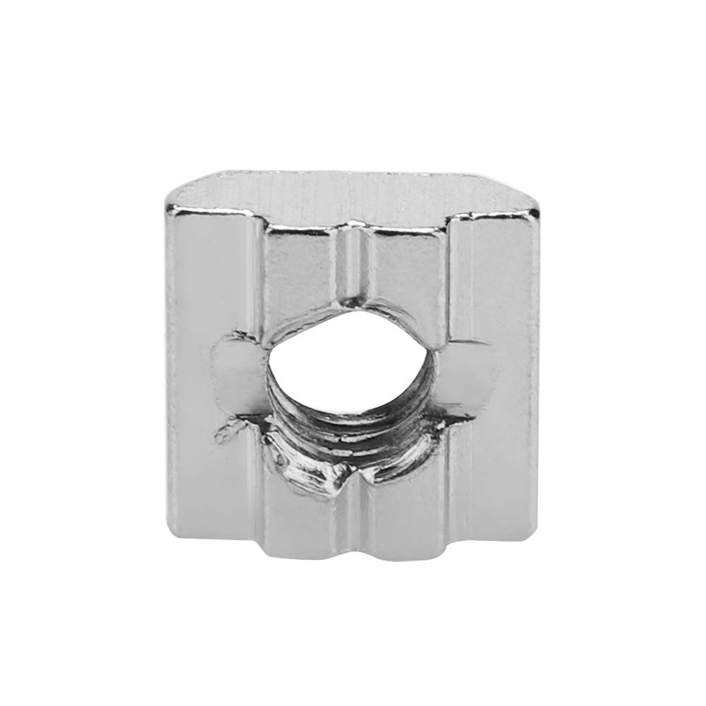 50pcs Carbon Steel Sliding T Slot Nuts, Compatible with 30 Series Aluminum Profiles, High Hardness and Long Life Fasteners, Ideal for Multiple Projects (M8*16 * 6)