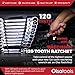 Olsa Tools Flex Head Ratcheting Wrench Set (Metric 12pc) | 6-Point Box End Ratchet Wrenches Set | 120 Tooth Ratchet Wrench Sets | Works on Stripped and Rounded Bolts | Professional Spanner Wrench