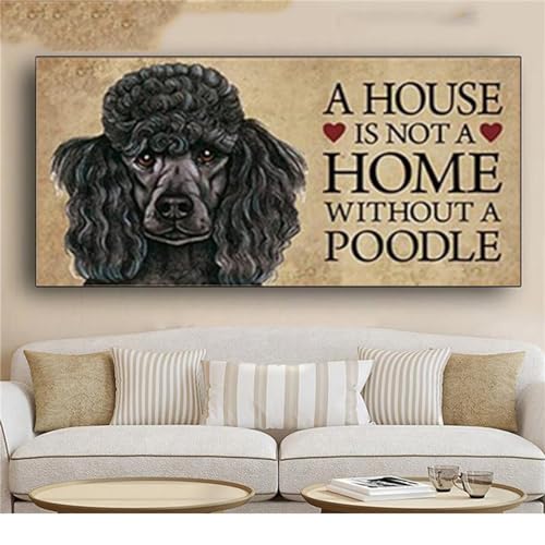 Loisirs créatifs enfants et adultes kit diamond painting caniche à offrir