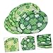 CORHAD 20pcs Shamrock Paper Plates Disposable Tableware for Patrick's Day Parties Safe Paper Material Capacity for Family Gatherings and Celebrations