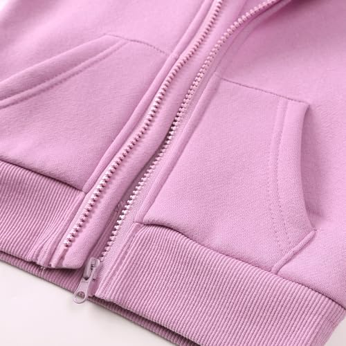 MYGBCPJS Boys Girls Thick Fleece Zip Up Hoodie Jacket Kids Long Sleeve Hooded Sweatshirt Zipper Hoody Coat with Pockets4