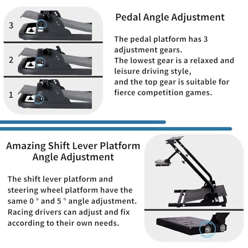 Hottoby RACING WHEEL STAND 1 Simulator Cockpit Steering Wheel Stand Foldable&Multi-Level Adjustable Fit thumb #5
