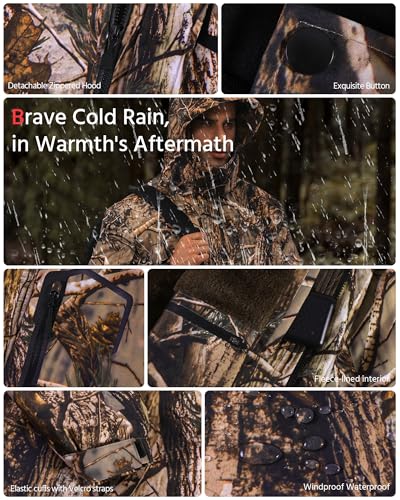 Image of Wulcea Graphene Heated Jacket for Men Fur Lined with Large Capacity Battery Pack