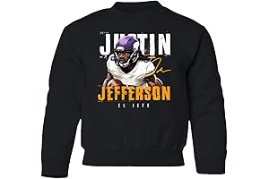 Justin Jefferson Signed Youth Crewneck Sweatshirt