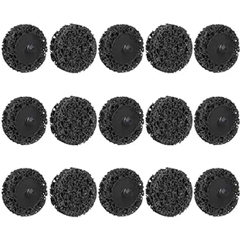15PCS 2 Inch Quick Change Easy Strip Discs for Drills, Die Grinder Polishing, Clean and Remove Paint, Rust Welds and Oxidation, Easy Strip Wheel Abrasives for Metal, Wood Working