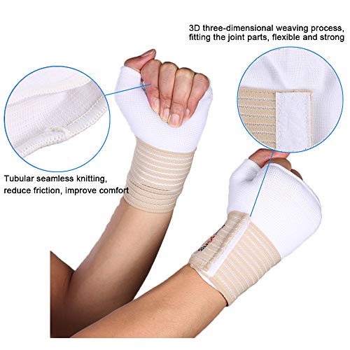 Apoio de pulso, Andoer Suporte de pulso esportivo pulseira de suporte cinta de fitness envoltório de