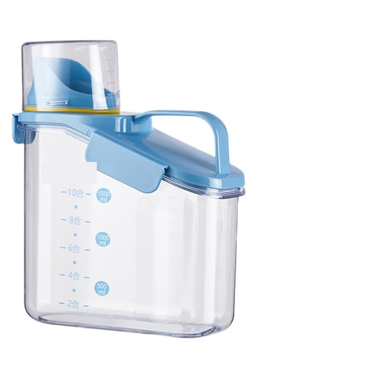 CVdrtyED Dry Food Cereal Dispenser Cereal Dispenser Dry Food Airtight Container Kitchen Storage Pantry Rice Container(Blue,1600ml)