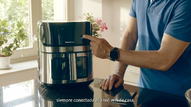 Friteuse à Air Intelligente Melchioni Family Genève 6,5L - WiFi, Compatible Alexa/Google, 1600W, 80-200°C, Minuterie 60min - Application Avec Recettes