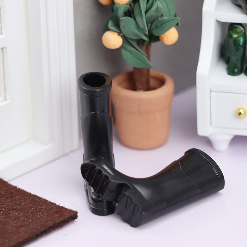 Accesorios de muñeca, Casa de muñecas en miniatura modelo de escena 3 pares de goma botas de lluvia zapatos de simulación de juguete 5
