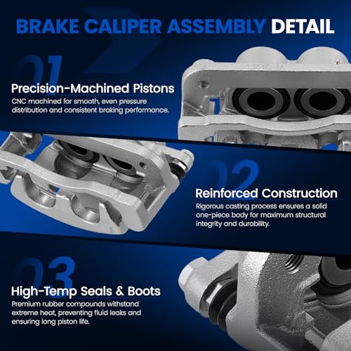 Image of Front Brake Caliper Assembly for Chevrolet Silverado Suburban