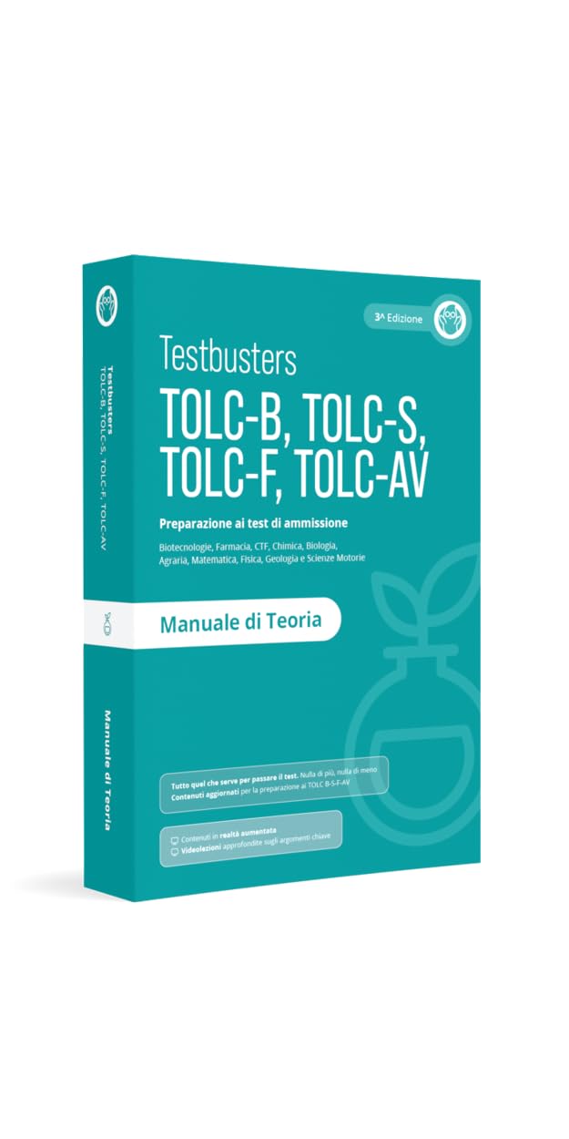 Testbusters TOLC-B-S-F-AV. Preparazione ai test di ammissione universitari. Facoltà di area scientifica, biologica e farmaceutica. Kit advanced. Con TB training. Con simulazioni commentate online