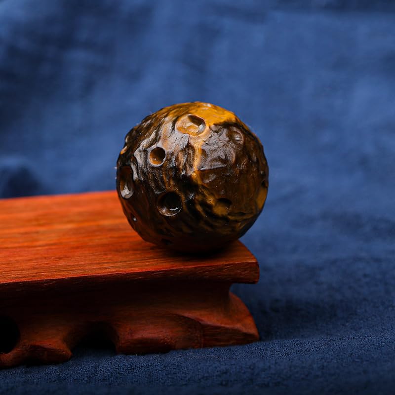 Meteorito de cristal de 40mm LTRAJUYNH esfera de piedra bruta adorno planetario didáctico