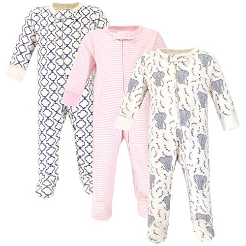 Image of Touched by Nature Baby Girls' Organic Cotton Sleep and Play