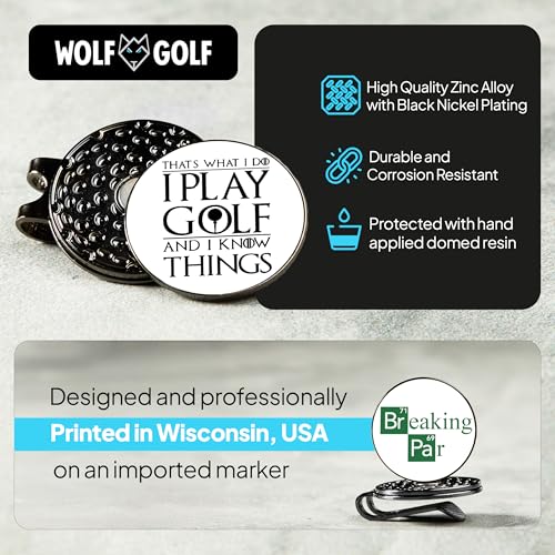 Golf Ball Marker Hat Clip | 3 Pack | Choose Your Golf Gift Set | Golf Marker Magnetic Hat Clips | Funny Golf Gifts | Funny Golf Accessories for Men & Womens Golf Markers - Image 5