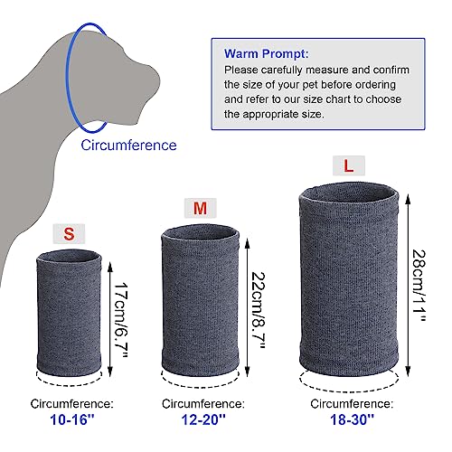 Image of Quiet Ears for Dogs, Rbenxia 1 Piece Dog Ear Cover Hoodies Dog Ear Muffs Headband Noise Ear Protection Warm Winter Ear Scarf (Grey, Large)