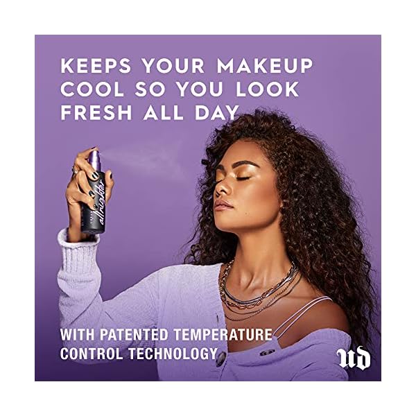 Urban-Decay-All-Nighter-Ultra-Matte-Setting-Spray-Makeup-Finishing-Spray-Lasts-Up-To-16-Hours-Oil-Shine-Controlling-Mist-Great-for-Oily-Skin-40-fl-oz Urban Decay All Nighter Ultra Matte Makeup Setting Spray for Face, Transfer-proof, Long-lasting 16 HR Wear, with Oil-absorbing Kaolin Clay, Matte Finish, Oil-free, Paraben-free, Vegan