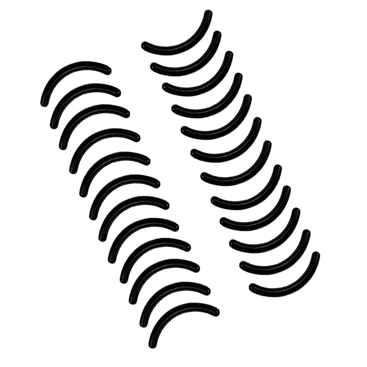 Duomama Revitalize Your Lash Game: 24pcs Rubber Eyelash Curler Refill Pads with Clear Storage Box - Universal Replacement for Stunning, Long-Lasting Curls - Enhance Your Eyes Now