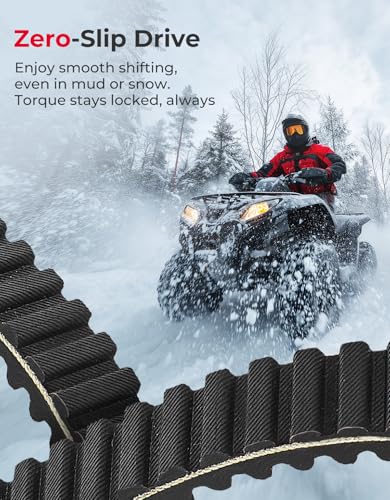 image for KEMIMOTO Drive Belt 3211077 20G4022 Heavy-Duty CVT Carbon Drive Belt C